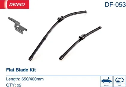 Комплект бескаркасных стеклоочистителей  Denso Flat DF-053
