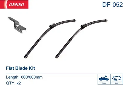 Комплект бескаркасных стеклоочистителей  Denso Flat DF-052
