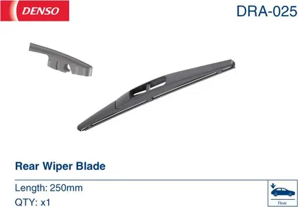 Задняя щетка стеклоочистителя Denso Rear DRA-025