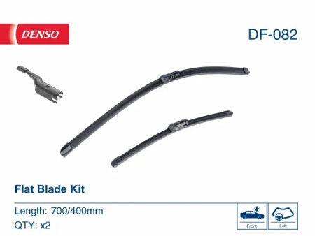 Комплект бескаркасных стеклоочистителей Denso Flat DF-082