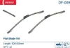 Комплект бескаркасных стеклоочистителей  Denso Flat DF-009