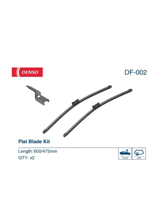 Комплект бескаркасных стеклоочистителей Denso Flat DF-002