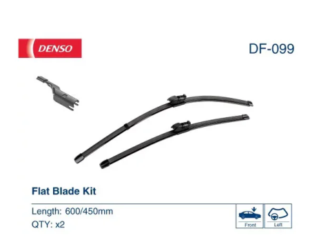 Комплект бескаркасных стеклоочистителей Denso Flat DF-099